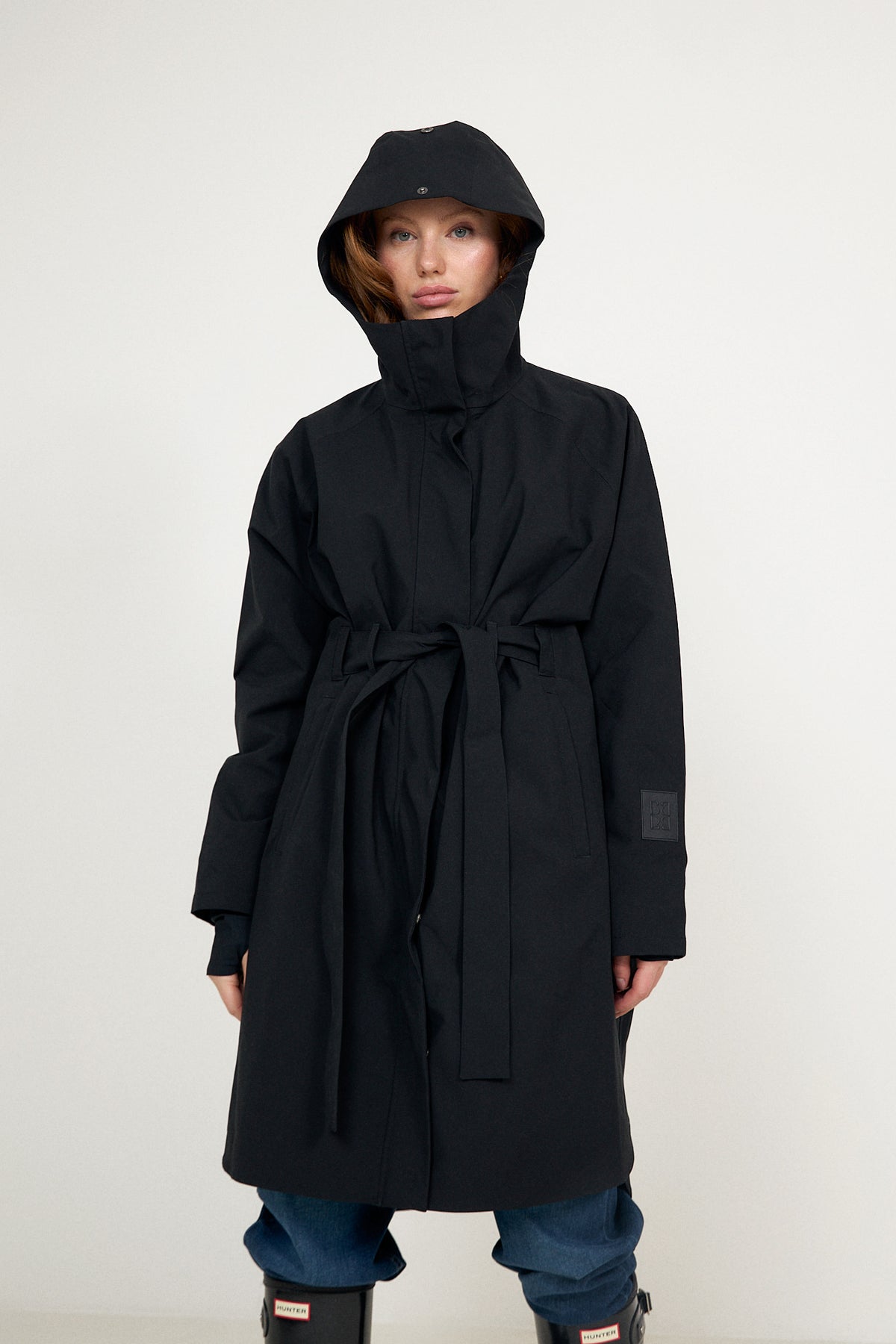 Mia Tech Rain Coat - Svart