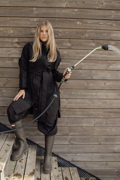 Mia Tech Rain Coat - Black
