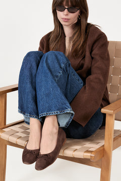 Trieste Suede Leather - Dark Brown
