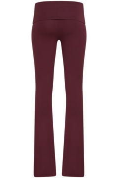 WrapMe Foldover Flare Pant - Burgundy