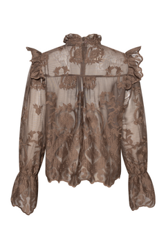 Ellinoric Lace Shirt - Vintage Brown