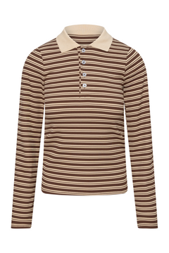 Livaic Polo - Brown Stripes