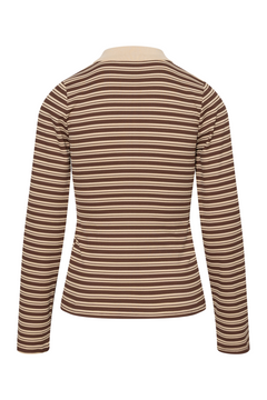 Livaic Polo - Brown Stripes