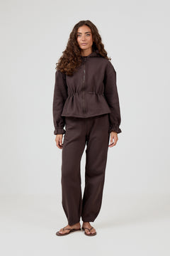Barrel Sweat Pants - Mocca Brown