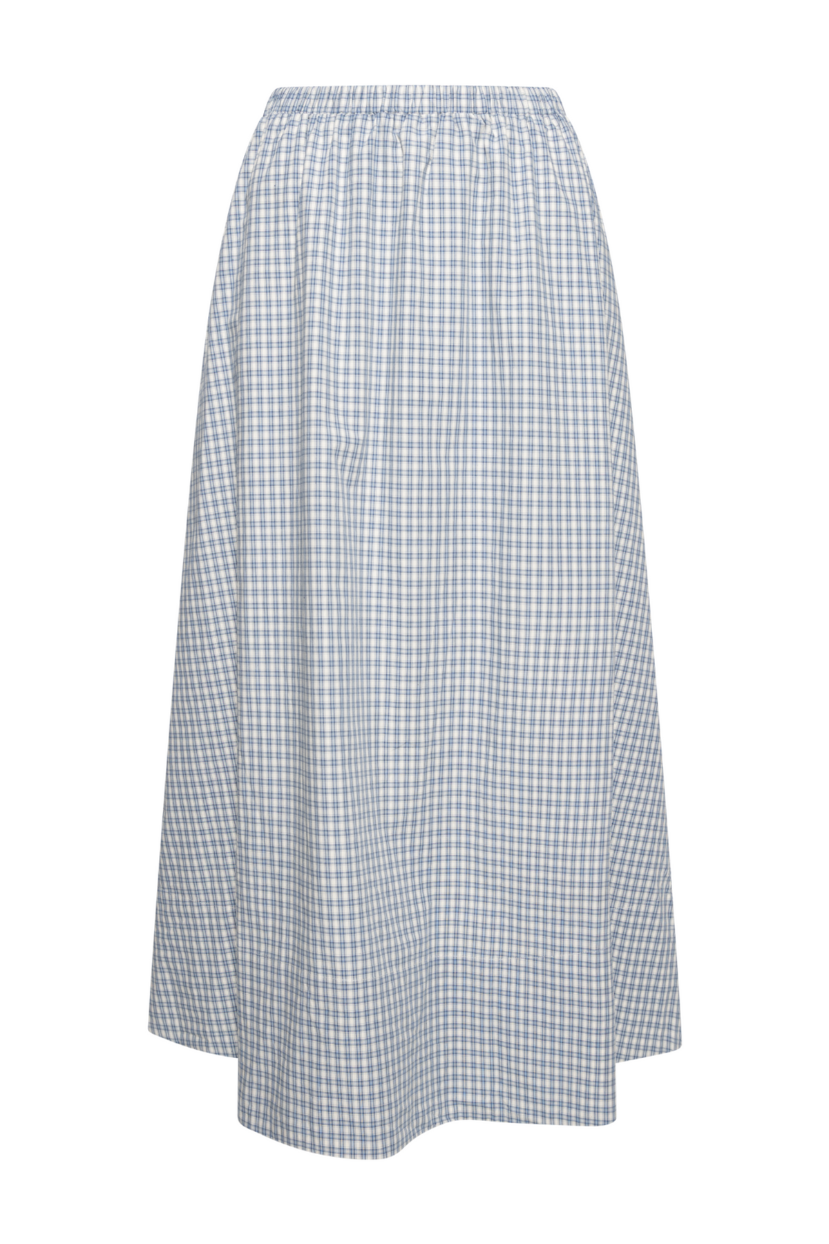 Milleic Long Skirt - Blue Checks