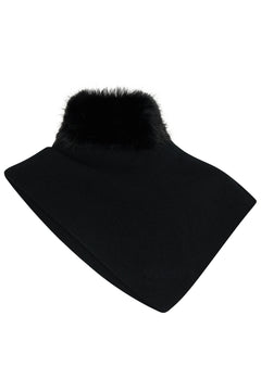 Ellie Wool Triangle Scarf - Black