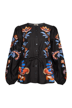Energy Blouse - Floral Black