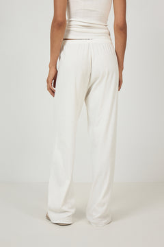 Mel Cotton Pointelle Pj Pants - Off White