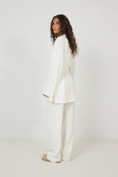 Monique Cotton Pointelle Robe - Off White