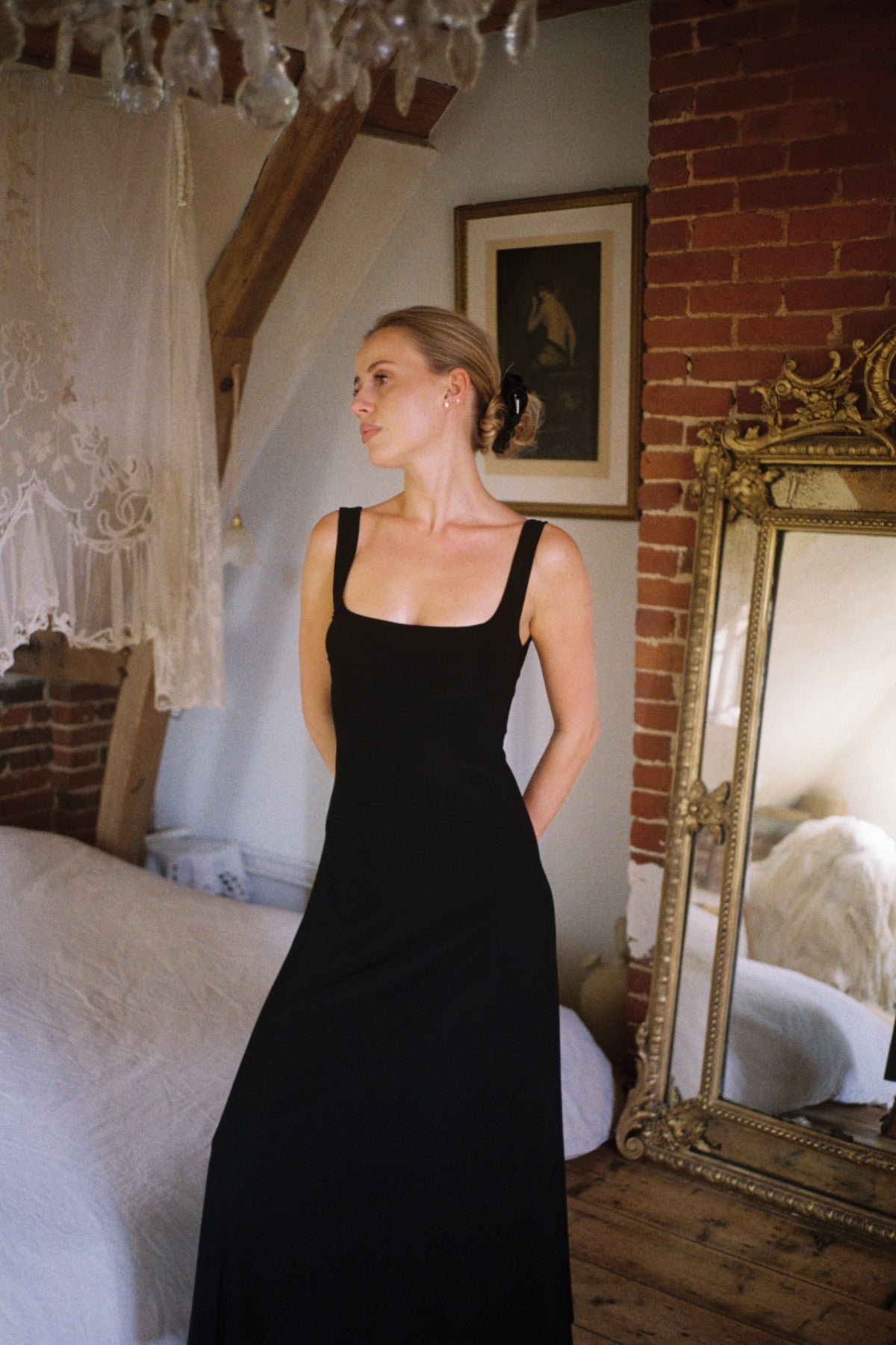 Marine Maxi Dress - Black