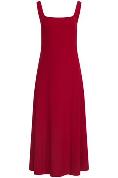 Marine Maxi Dress - Deep Red