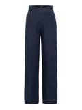 Molly Linen Pants - Navy