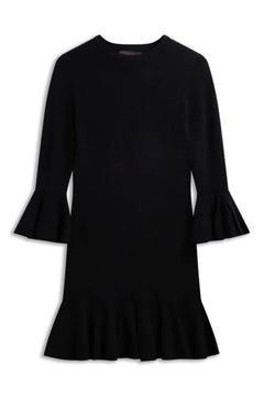 Flora Merino Dress - Black