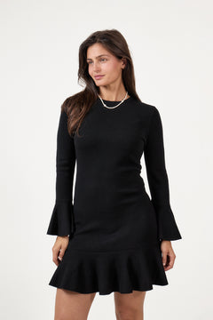 Flora Merino Dress - Black