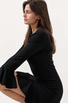 Flora Merino Dress - Black