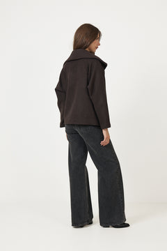 Perryiw Short Coat R - Chocolate Brown