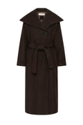 Zorahiw Long Coat - Chocolate Brown
