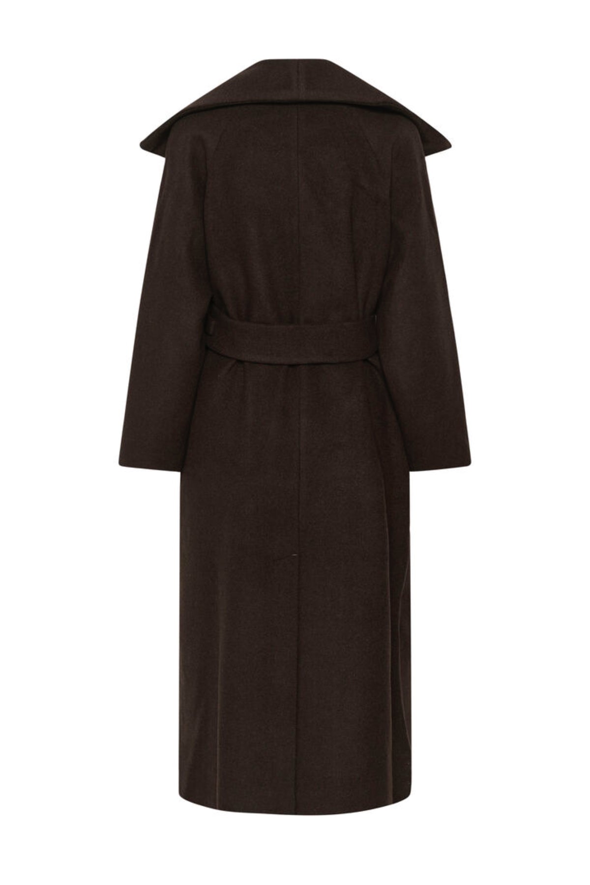 Zorahiw Long Coat - Chocolate Brown