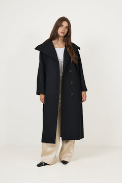Zorahiw Long Coat - Black