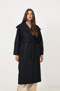 Zorahiw Long Coat - Black