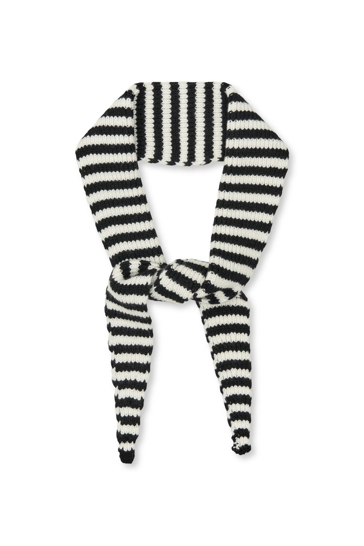 Momo Stripe Scarf - Black/vanilla Ice