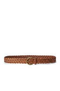 Braided Calfskin Belt - Cuoio