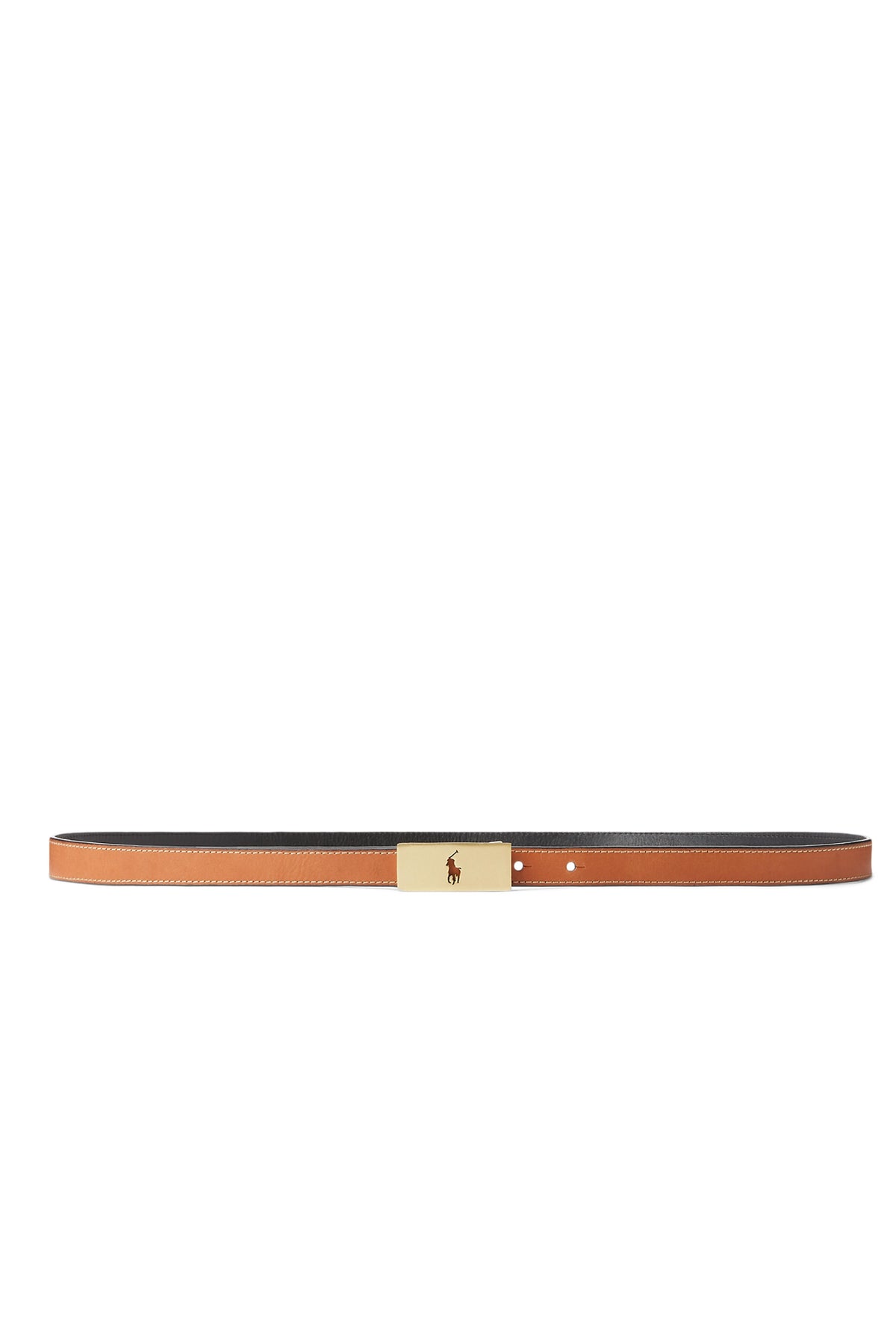 Polo Id Reversible Leather Belt - Black/Cuoio
