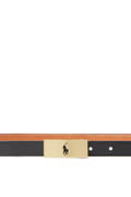 Polo Id Reversible Leather Belt - Black/Cuoio