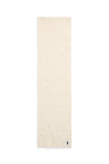 Cable-Knit Wool-Cashmere Scarf - Cream
