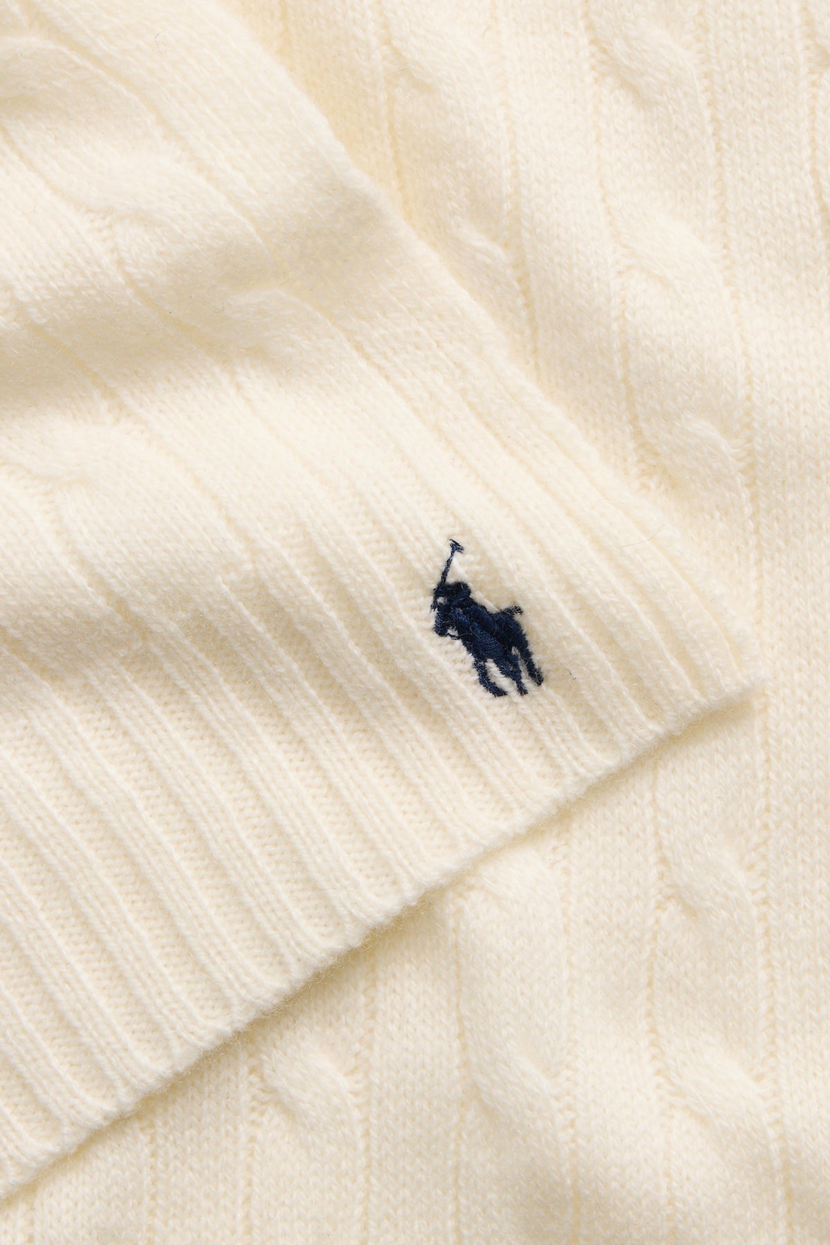 Cable-Knit Wool-Cashmere Scarf - Cream