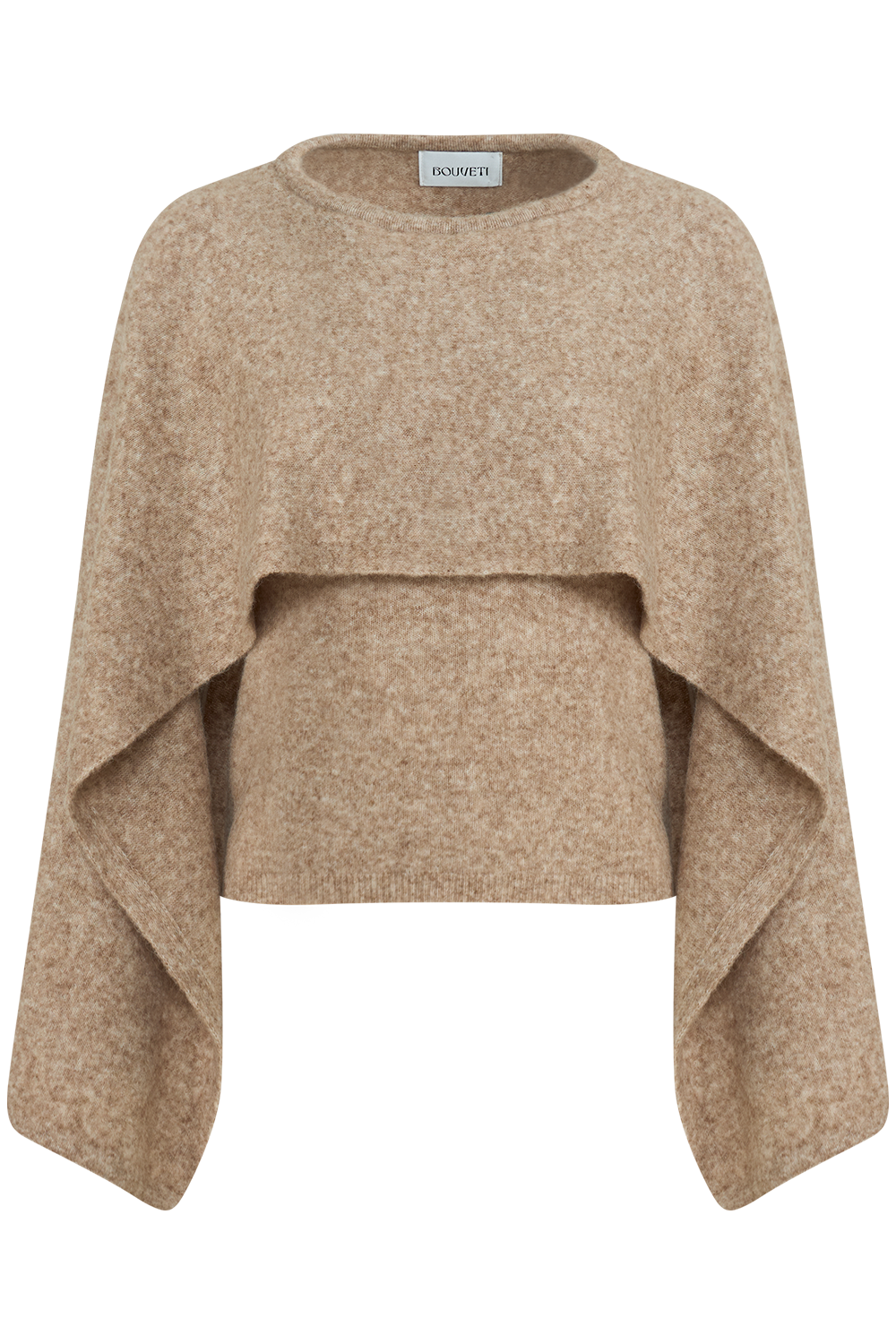 Danie Wool Cape Sweater - Beige