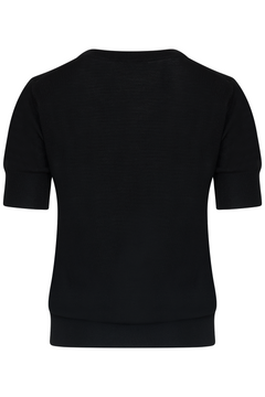 Eloise Merino Wool Tee - Black