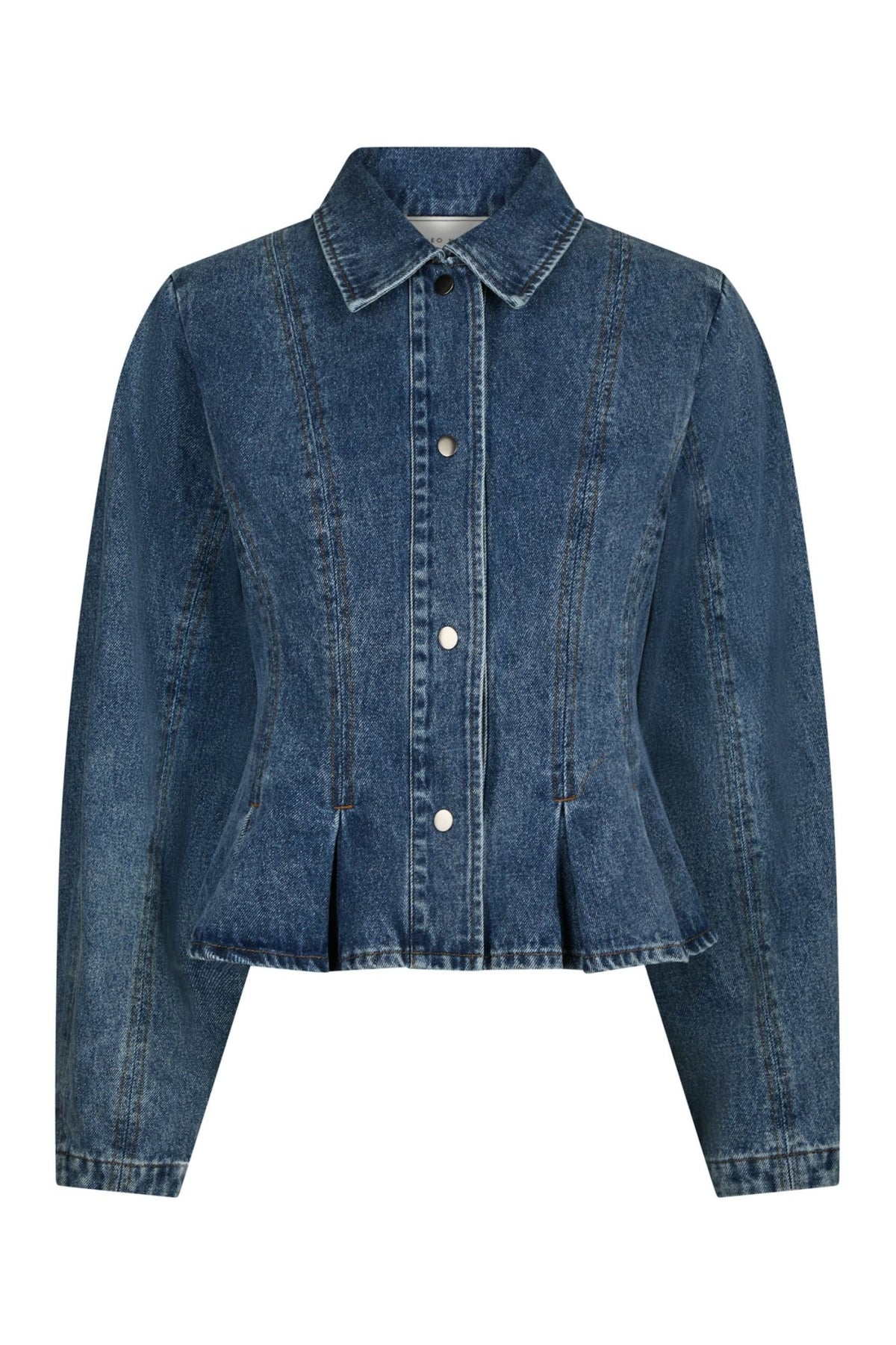 Rivora Denim Peplum Jacket - Blue