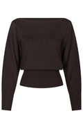 Jessen Knit Blouse - Brown Melange
