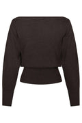 Jessen Knit Blouse - Brown Melange