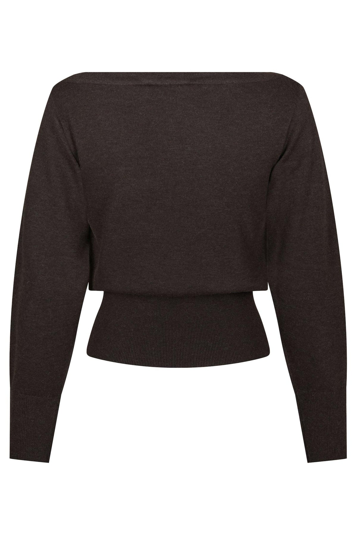 Jessen Knit Blouse - Brown Melange
