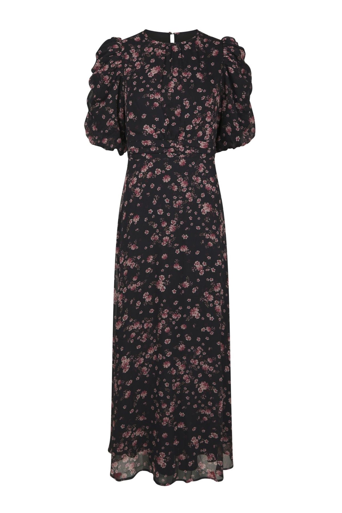 Kikka Mini Flower Dress - Black