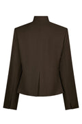 Tiria Structure Blazer - Dark Brown