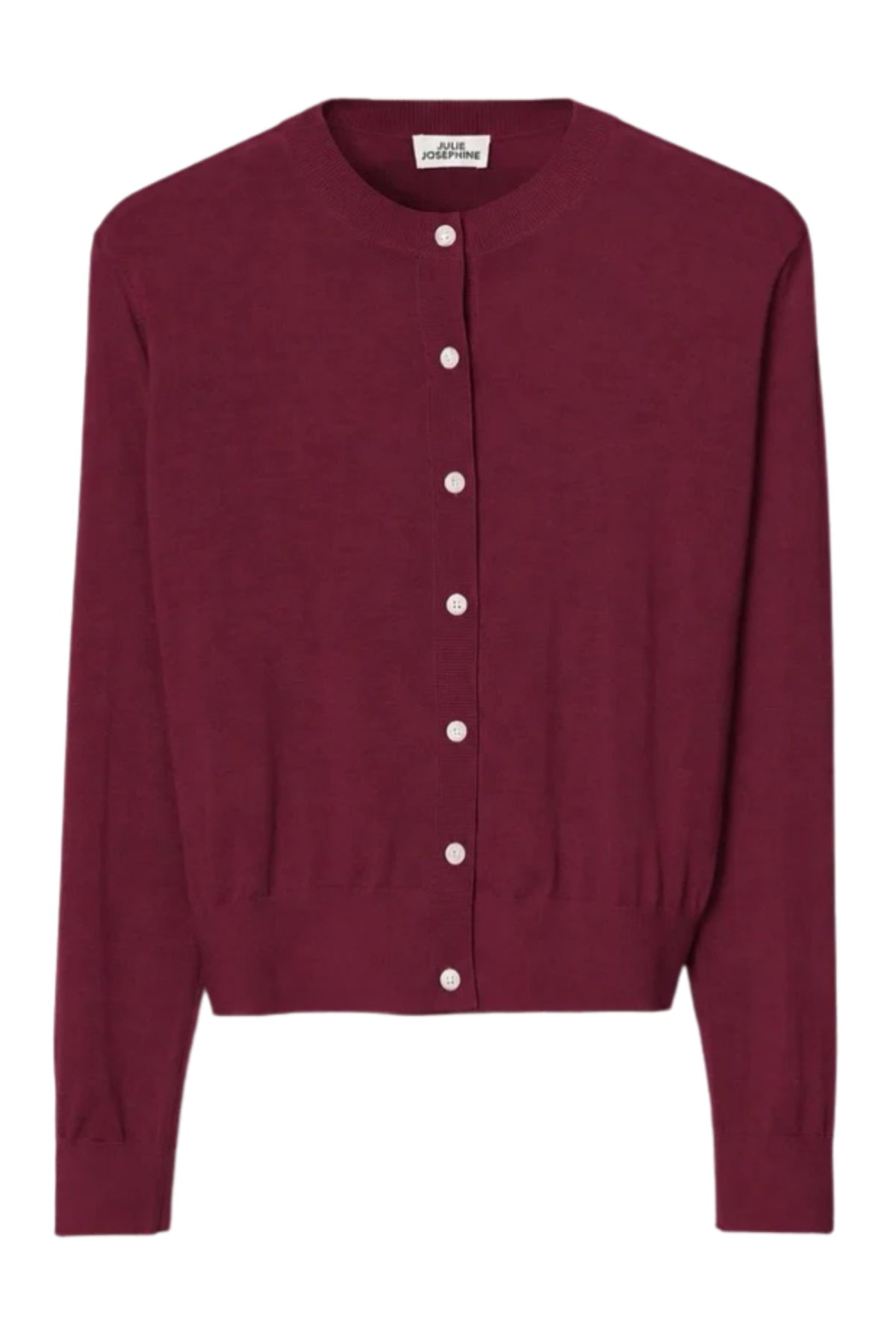 Lilja Merino Cardigan - Plum