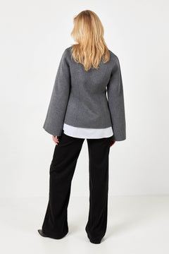 Maria Wool Blazer - Grey