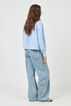 Danjamd Shirt - Blue White Stripe