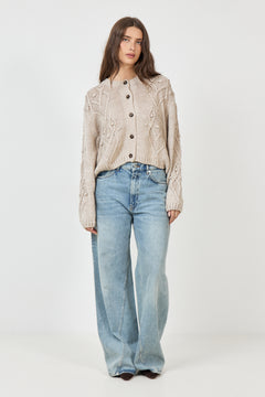 Dahliamd Cardigan - Beige Melange