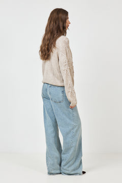Dahliamd Cardigan - Beige Melange