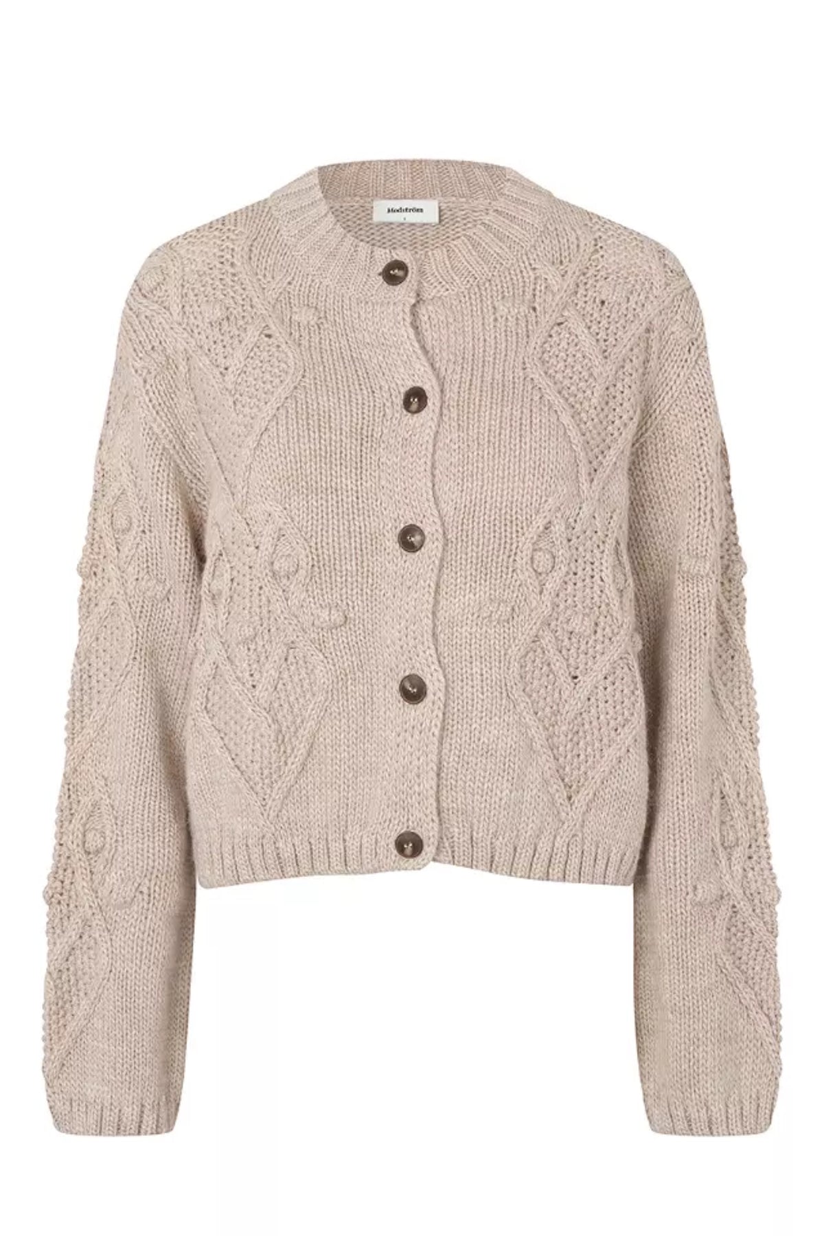 Dahliamd Cardigan - Beige Melange