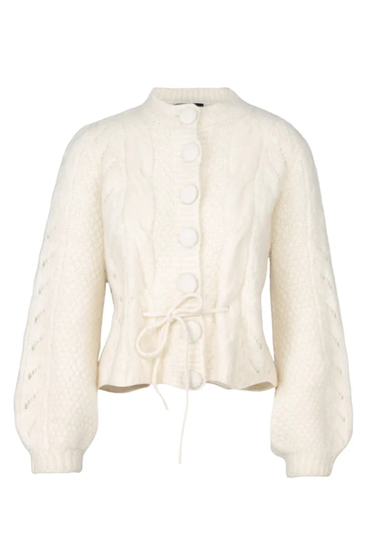 Sophia Chunky Cardigan - Bright White