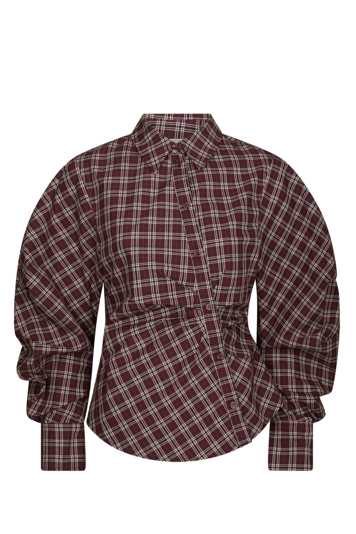 Neoella Medium Check Shirt - Plum