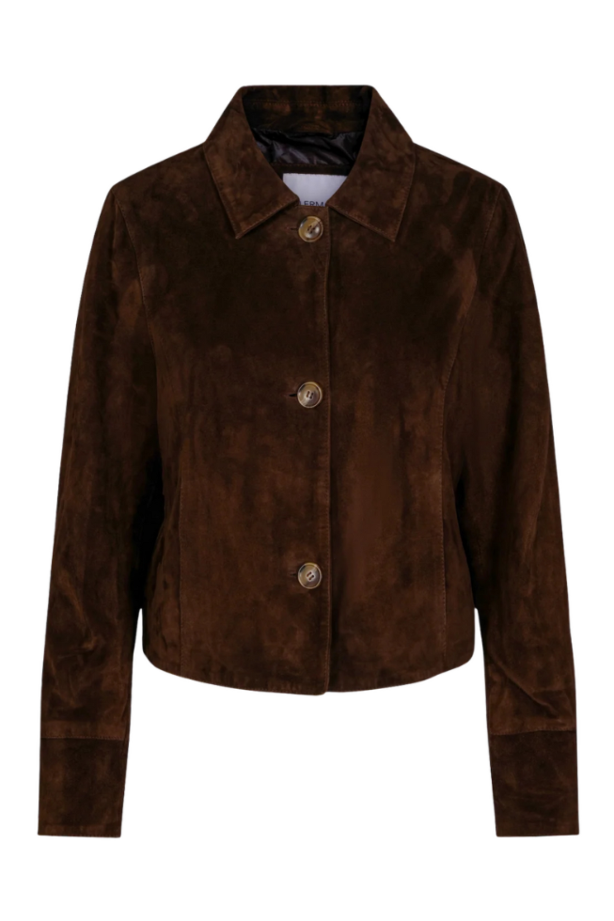 Allie Suede Jacket - Dark Brown