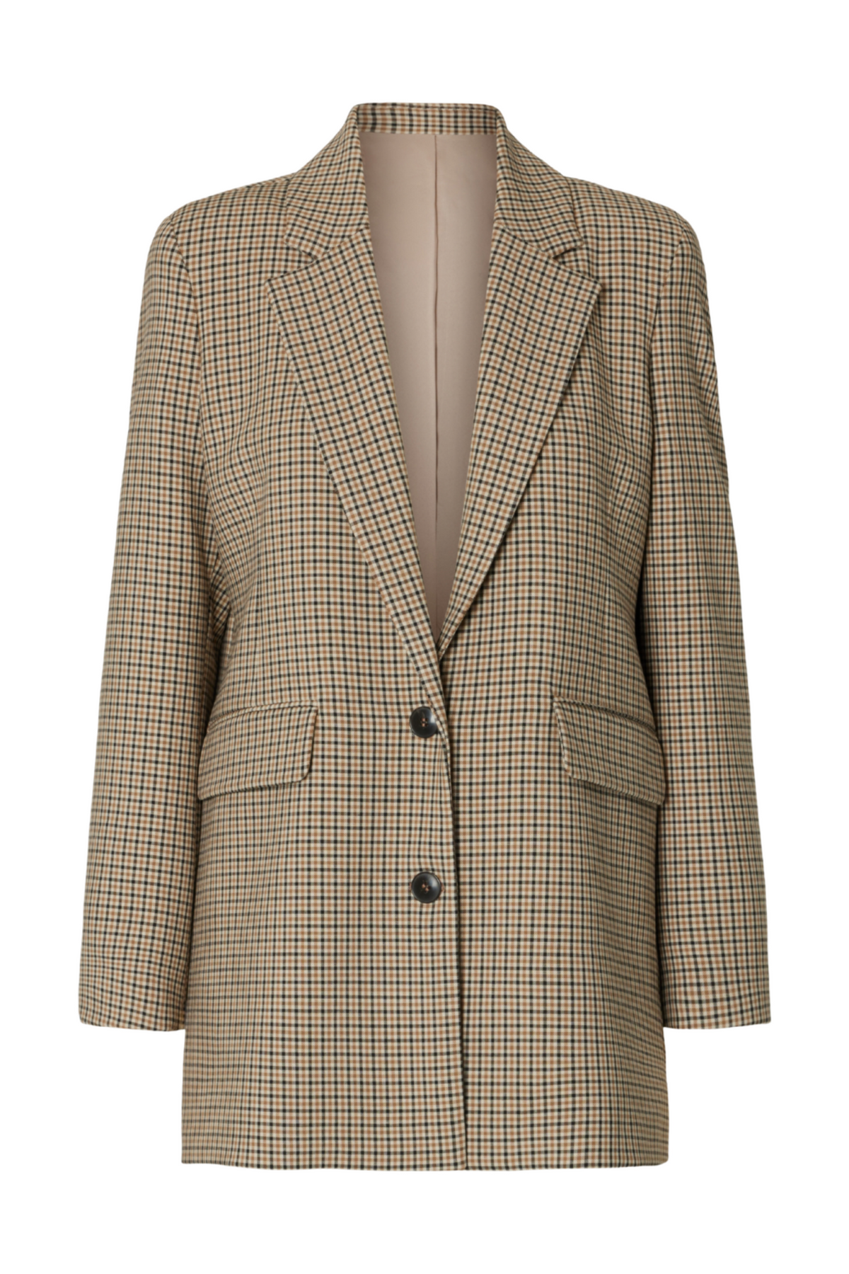 Rita Ls Relaxed Blazer - Monks Robe Check