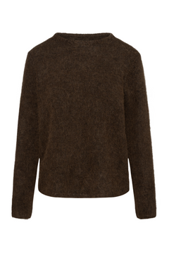 Lulu Brushed Ls Knit O-Neck - Delicioso Melange