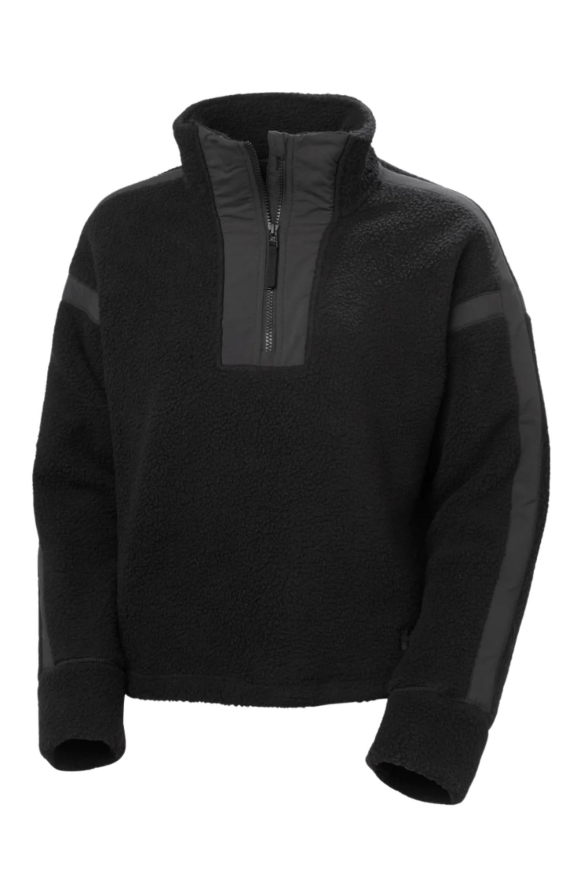 W Imperial Pile Zip Pullover - Black